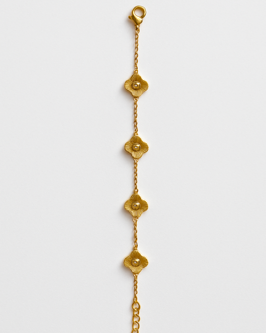 Golden Floral Bracelet