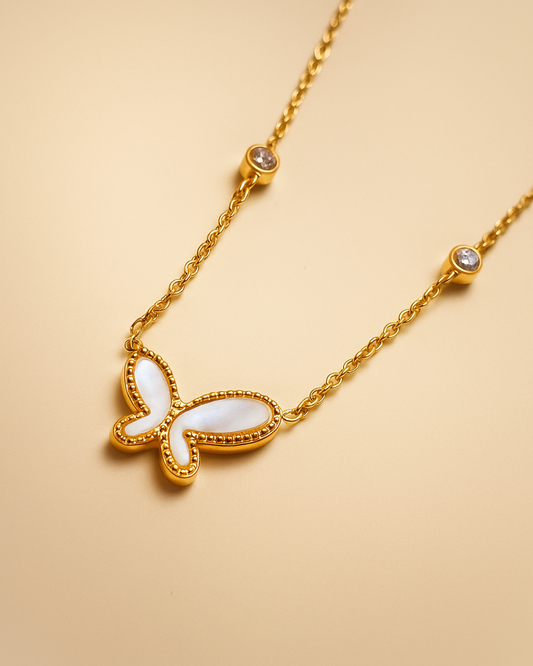 White Butterfly Pendant