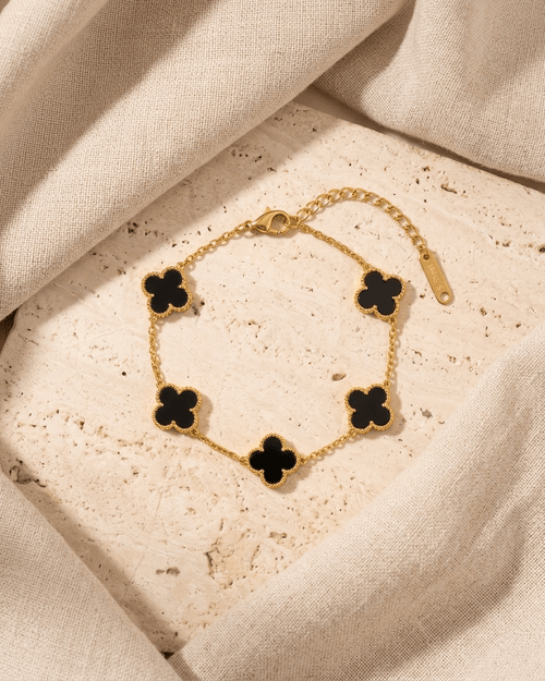 Black Clover Charm Bracelet - LozziBlack Clover Charm BraceletBracelet