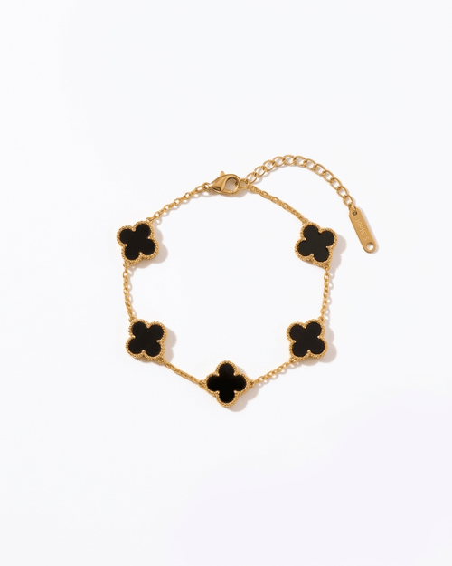 Black Clover Charm Bracelet - LozziBlack Clover Charm BraceletBracelet