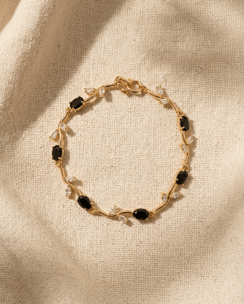 Black Orchid Tulip Bracelet - LozziBlack Orchid Tulip BraceletBracelet
