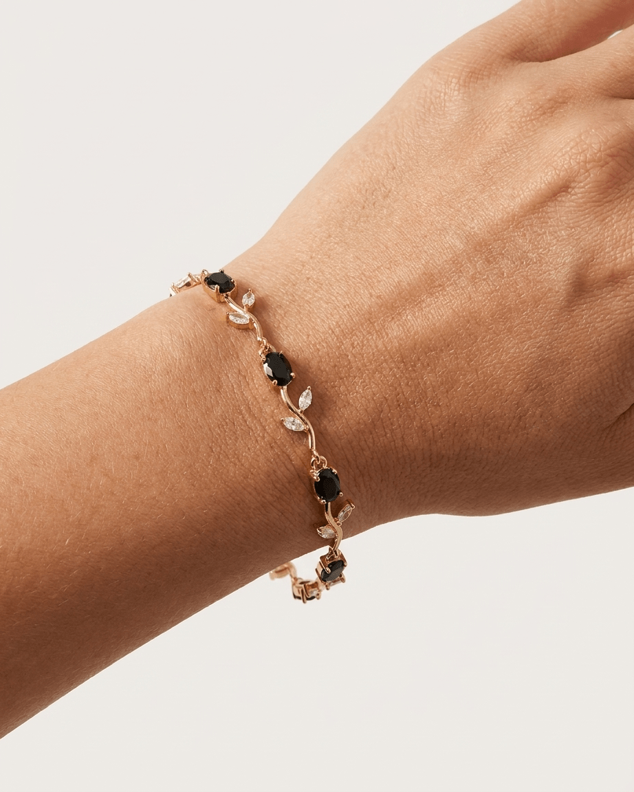 Black Orchid Tulip Bracelet - LozziBlack Orchid Tulip BraceletBracelet