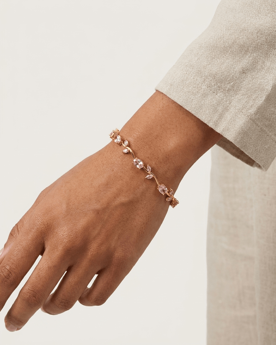 Blush Tulip Crystal Bracelet - LozziBlush Tulip Crystal BraceletBracelet