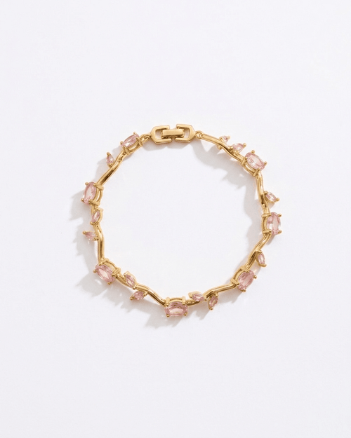 Blush Tulip Crystal Bracelet - LozziBlush Tulip Crystal BraceletBracelet
