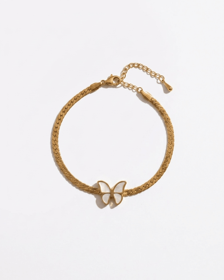 Butterfly Charm Gold Bracelet - LozziButterfly Charm Gold BraceletBracelet