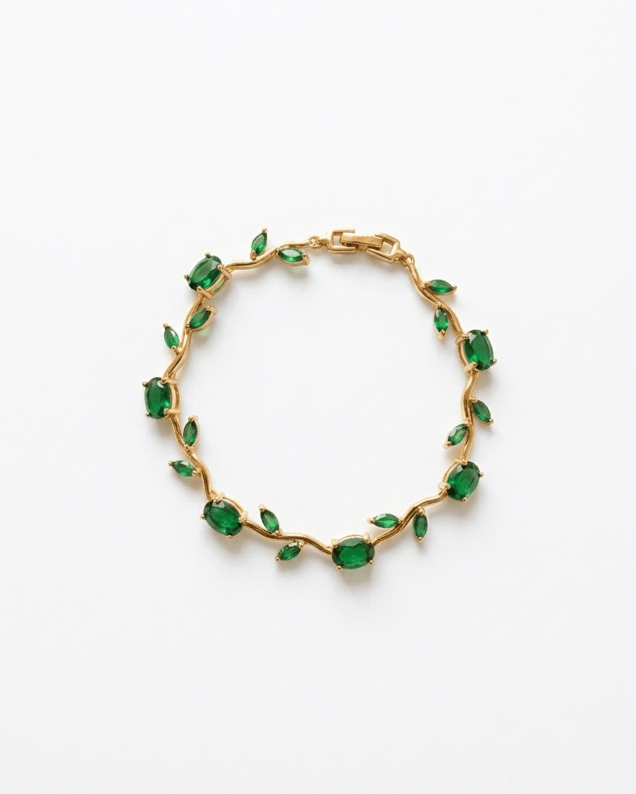 Emerald Tulip Bracelet - LozziEmerald Tulip BraceletBracelet