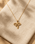 Gold Bow Pendant Necklace - LozziGold Bow Pendant NecklacePendant