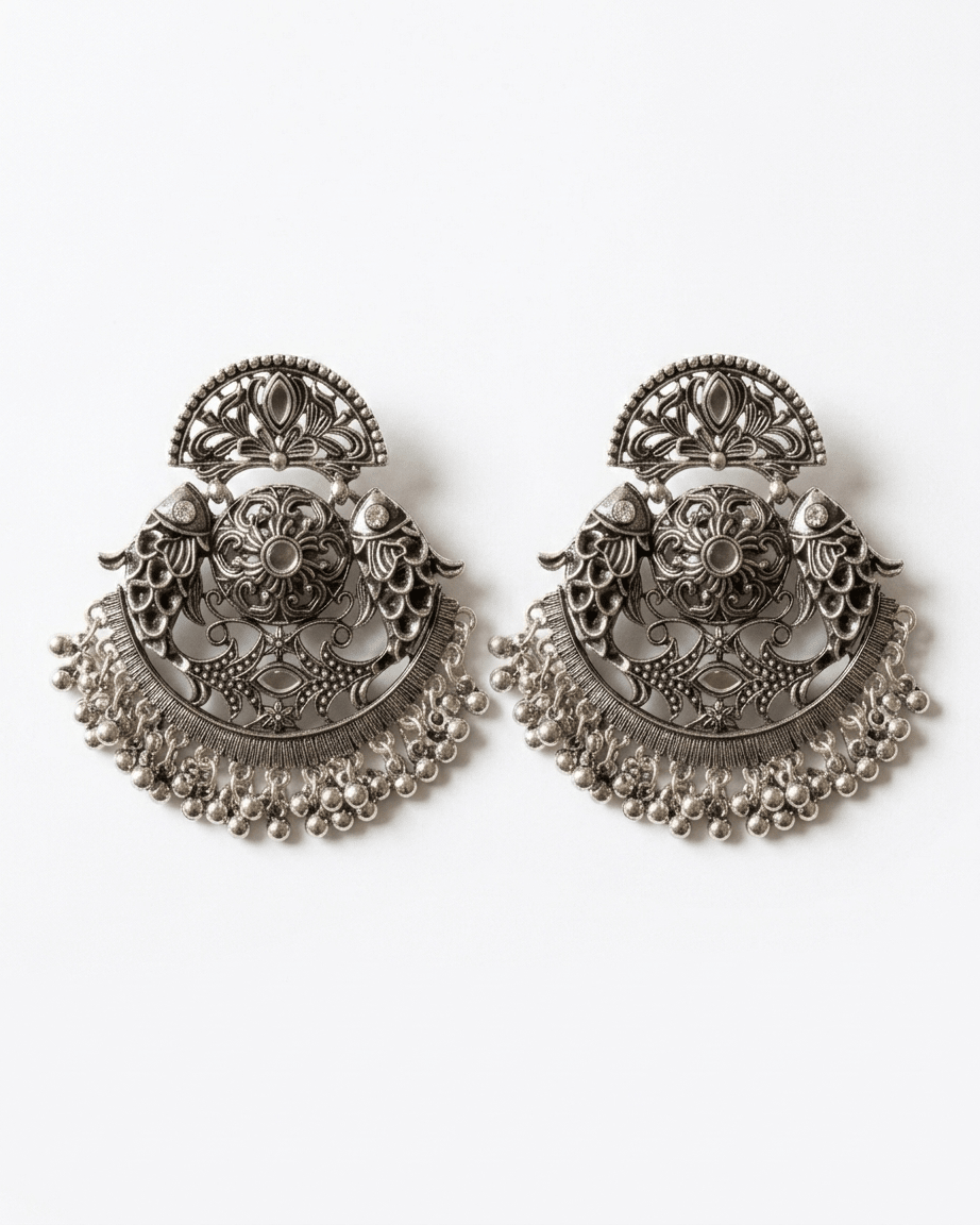 Noor Mahal Chandbali Earrings - LozziNoor Mahal Chandbali EarringsEarrings
