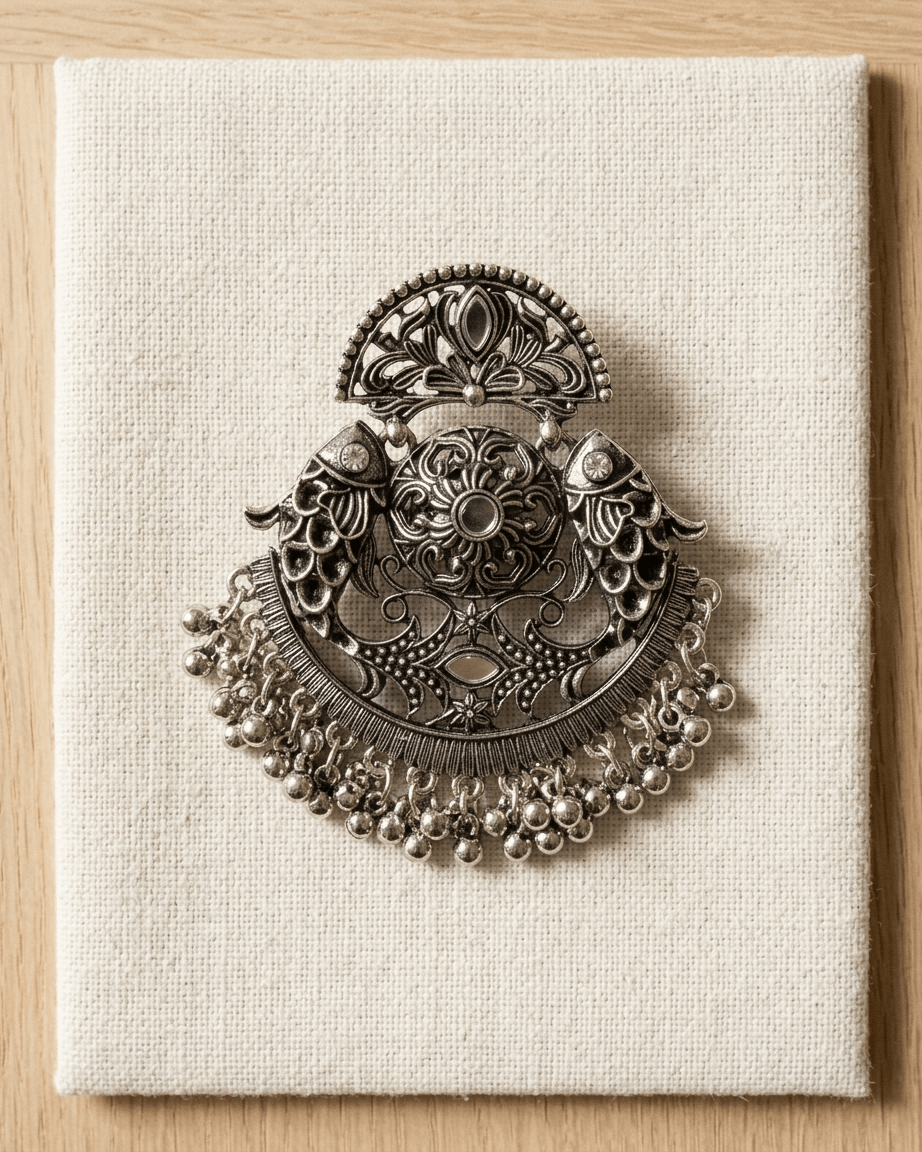 Noor Mahal Chandbali Earrings - LozziNoor Mahal Chandbali EarringsEarrings