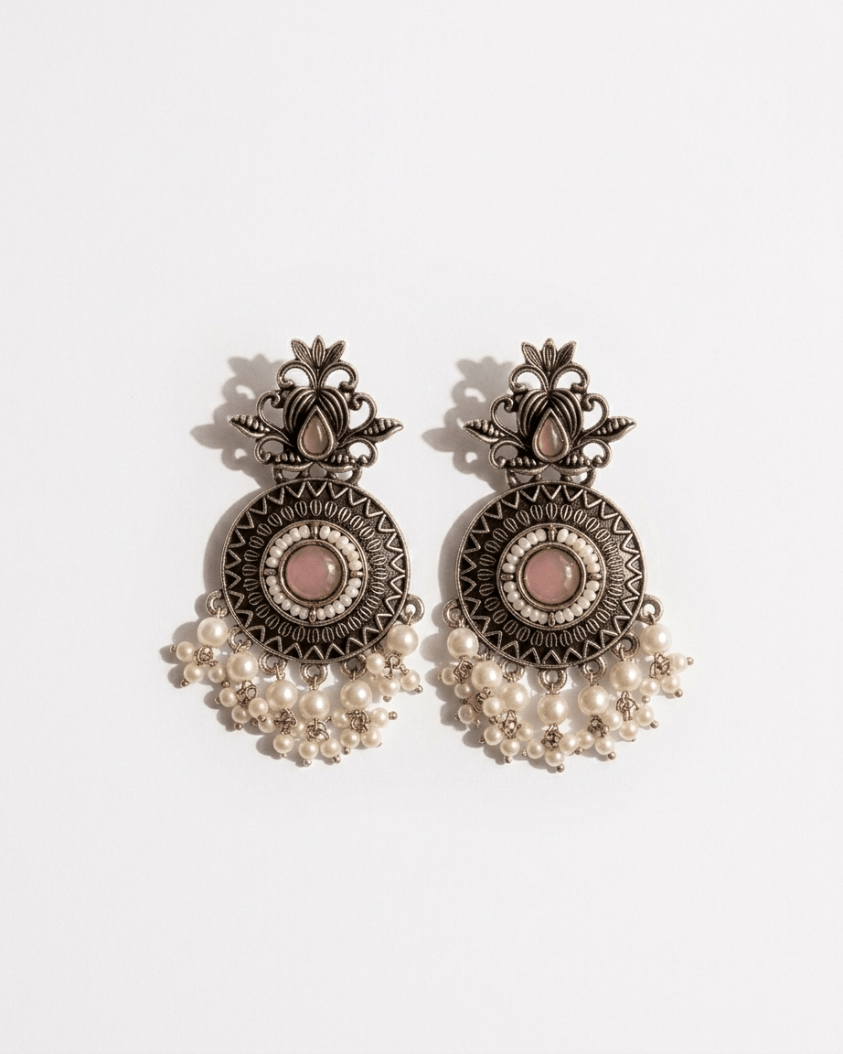 Pearl Chandbali Statement Earrings - LozziPearl Chandbali Statement EarringsEarrings