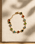 Rainbow Heart Charm Bracelet - LozziRainbow Heart Charm Bracelet