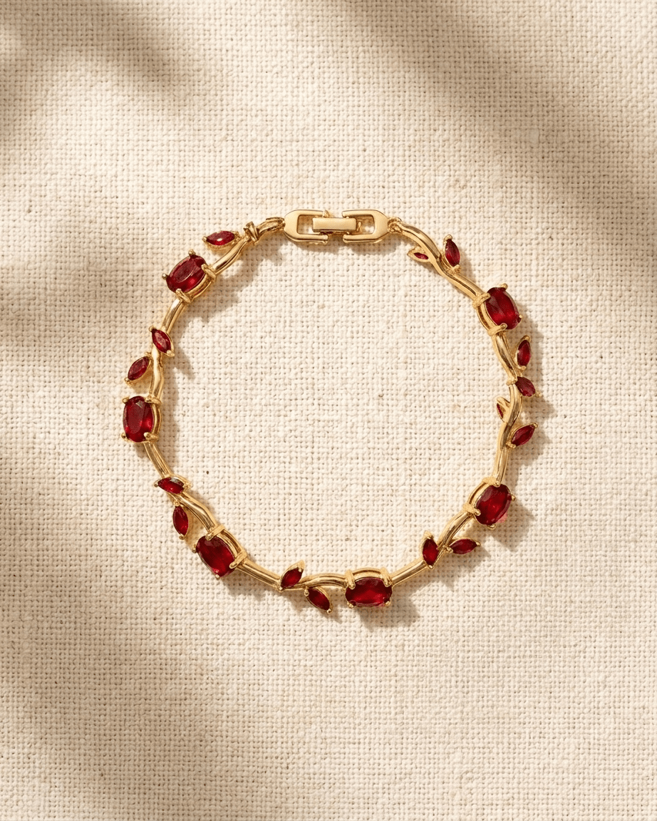 Ruby Bloom Tulip Bracelet - LozziRuby Bloom Tulip BraceletBracelet