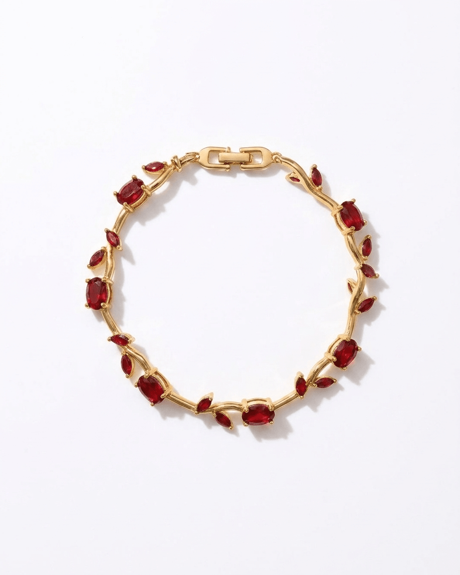 Ruby Bloom Tulip Bracelet - LozziRuby Bloom Tulip BraceletBracelet