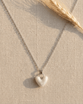 Stone Heart Pendant Necklace - LozziStone Heart Pendant NecklacePendant